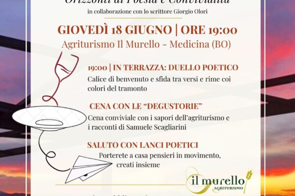 evento gastronomico e di poesia agriturismo bologna
