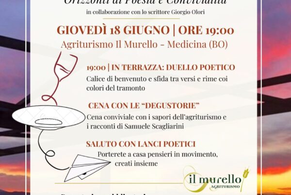 evento gastronomico e di poesia agriturismo bologna